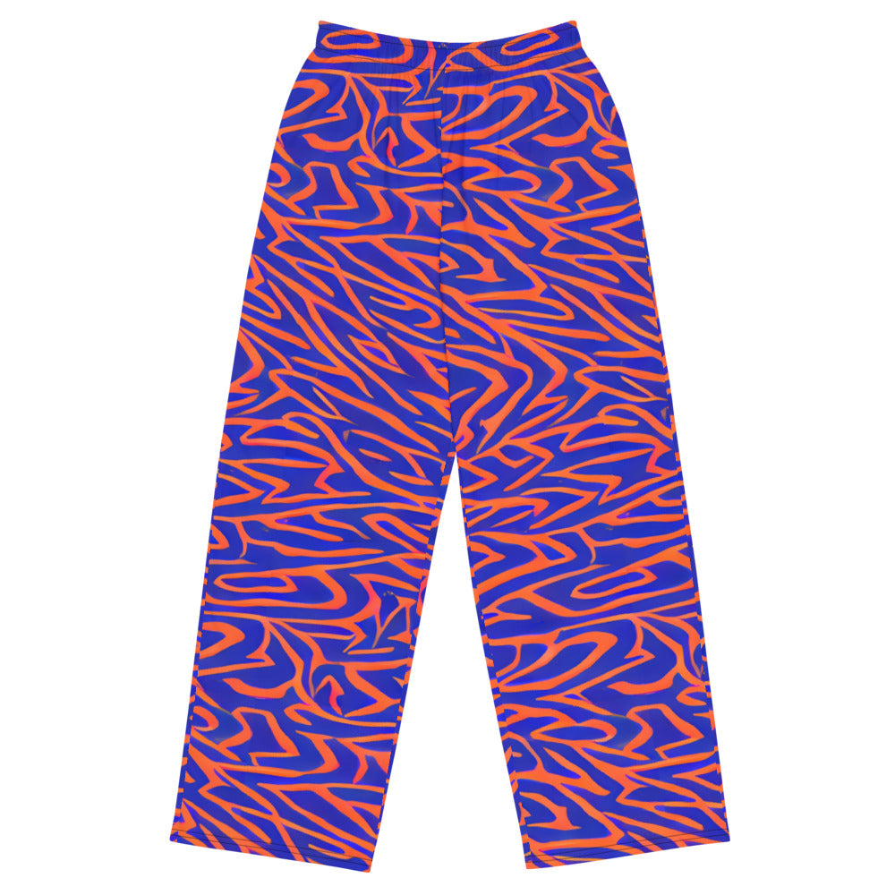 Wide-Leg Pants - Sapphire Swirl