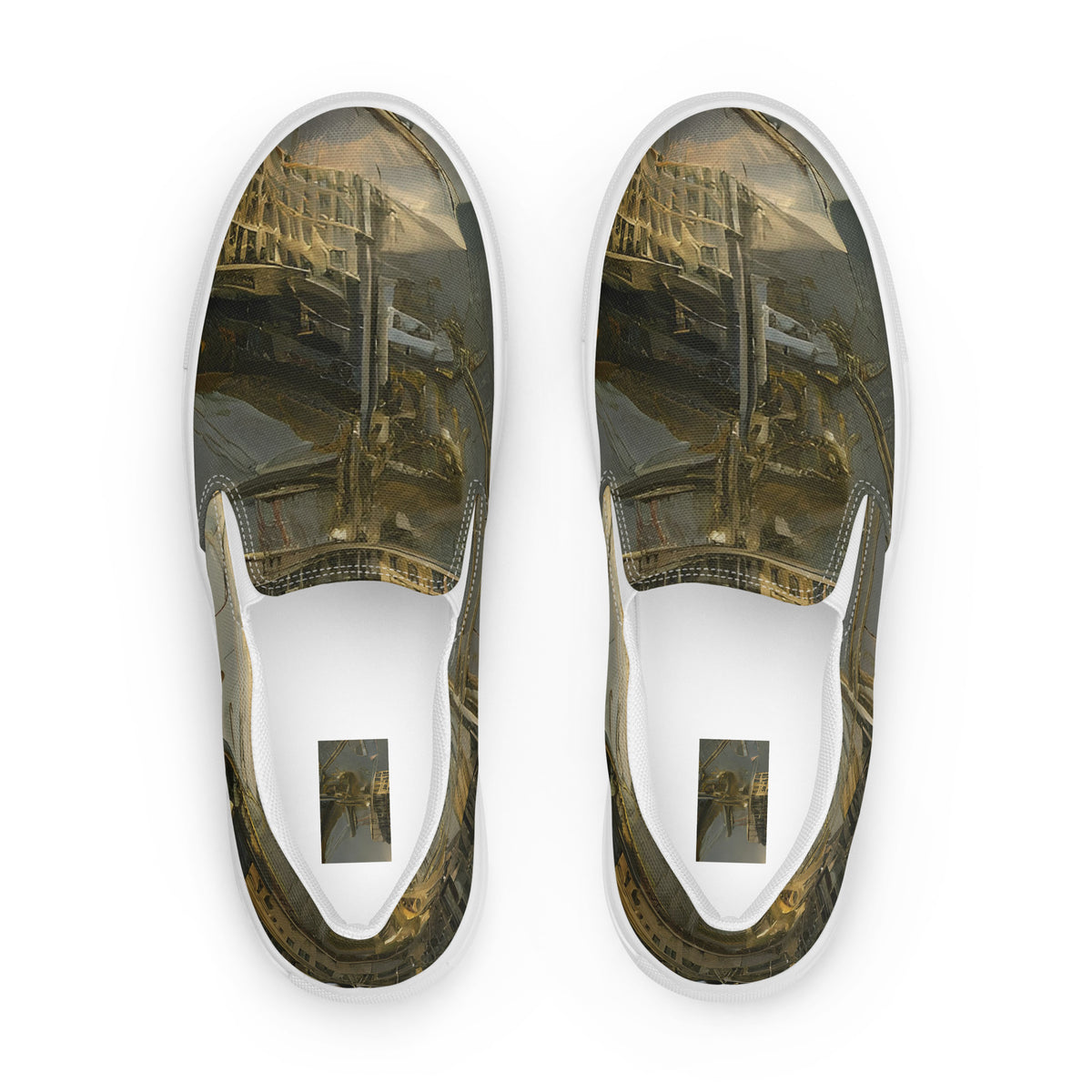 Men's Slip-On Canvas Shoes - Ethereal Armada