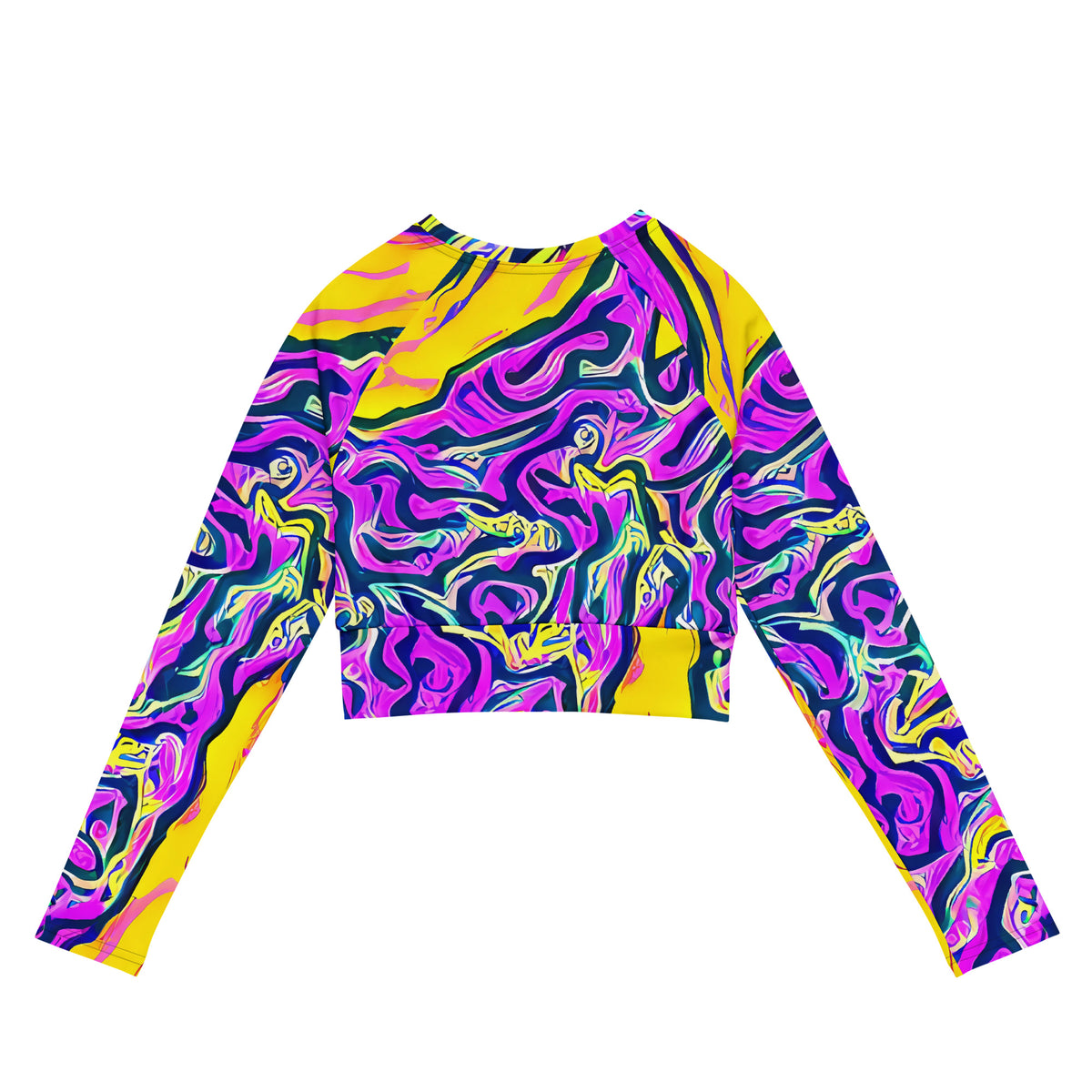 Long Sleeve Crop Top - Zenith Waves