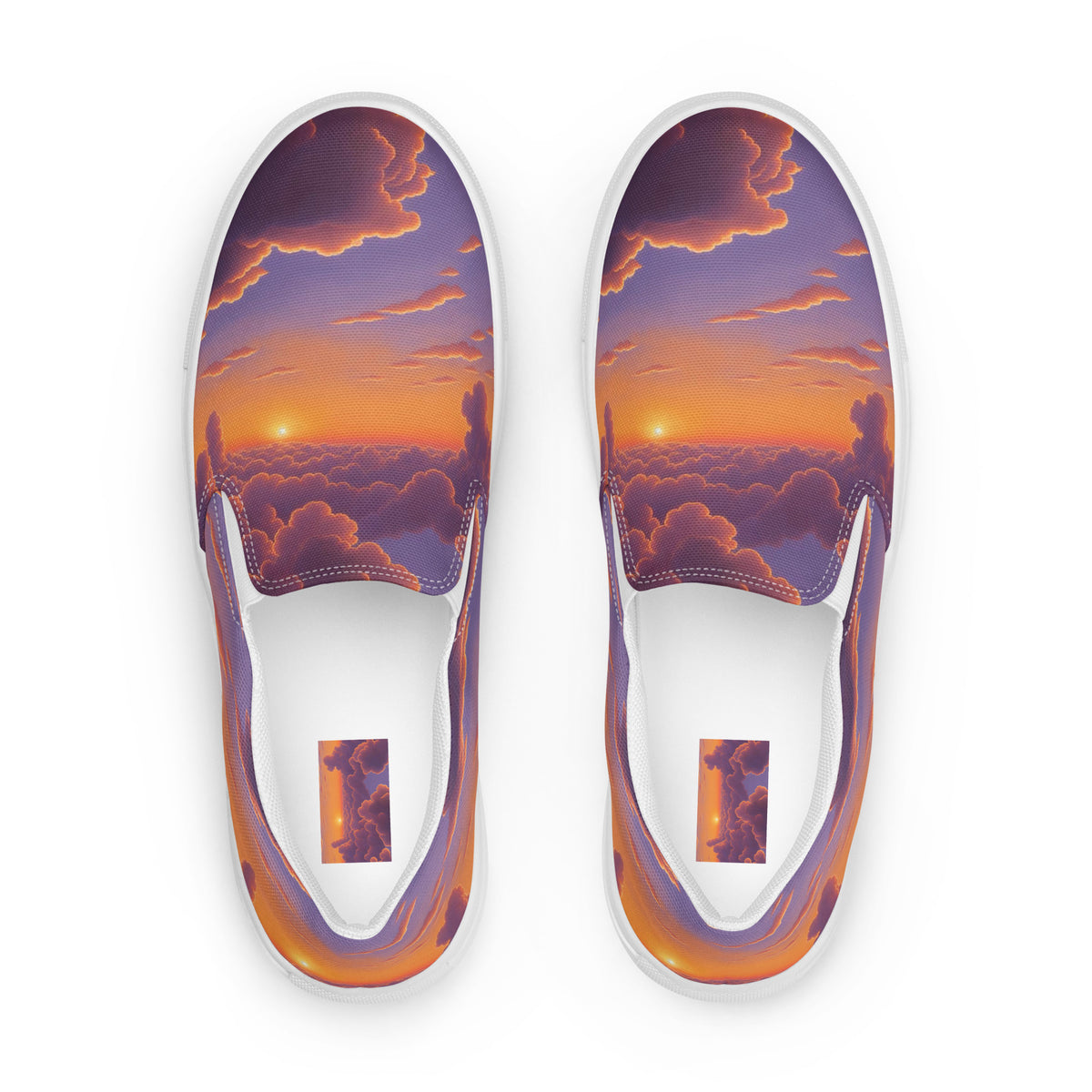 Women's Slip-On Canvas Shoes - Cotton Candy Dreams