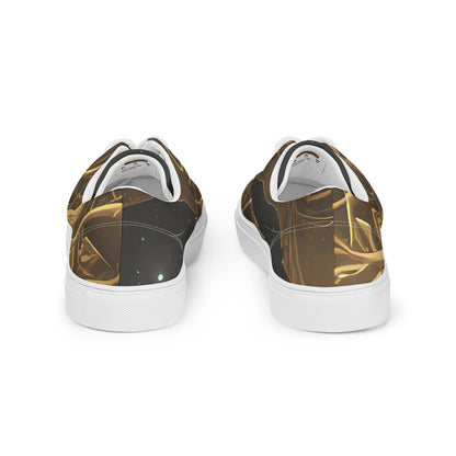 Men's Lace-Up Canvas Shoes - Gilded Reverie