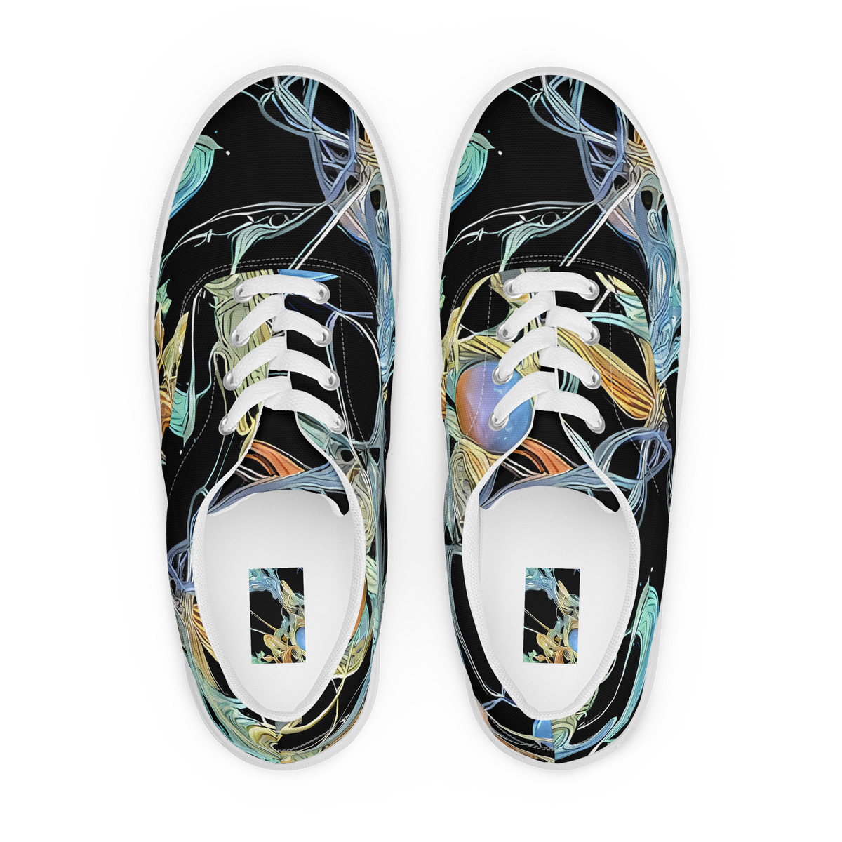Women's Lace-Up Canvas Shoes - Infinite Mist