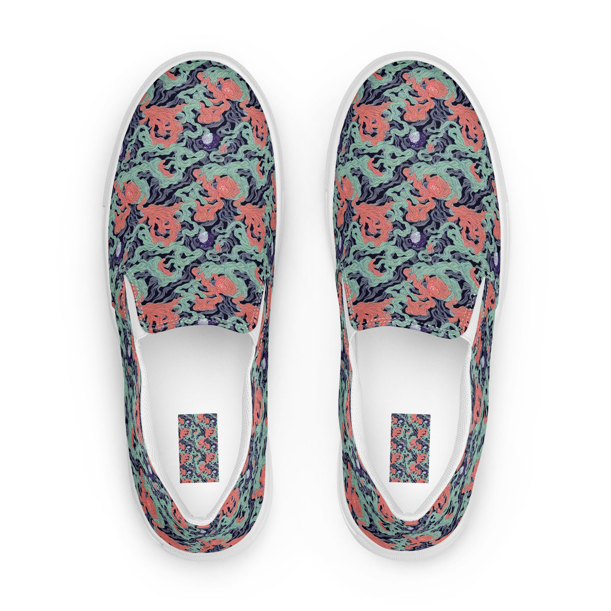 Women's Slip-On Canvas Shoes - Cosmic Coral