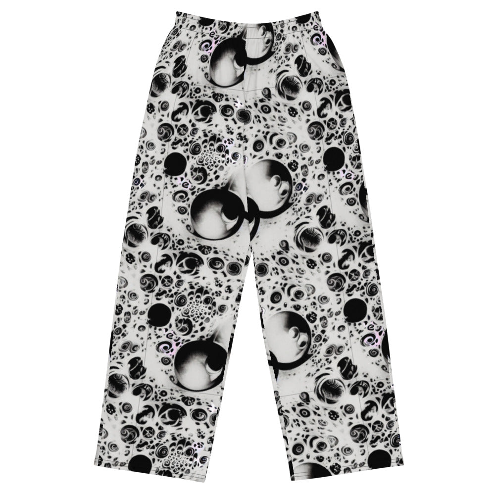 Wide-Leg Pants - Crater Swirl