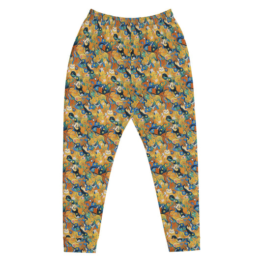 Men’s Joggers - Whimsical Feline Dance