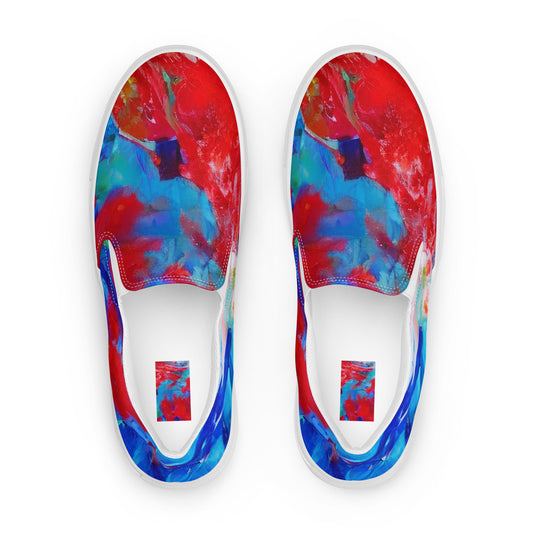Women's Slip-On Canvas Shoes - Eclectic Breeze