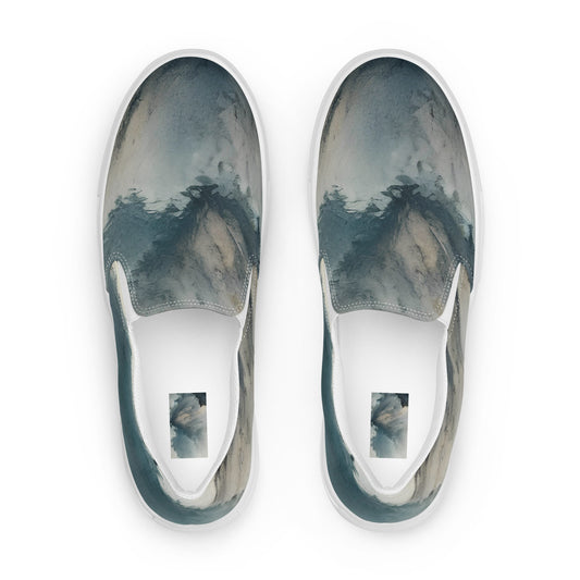Women's Slip-On Canvas Shoes - Misty Peaks