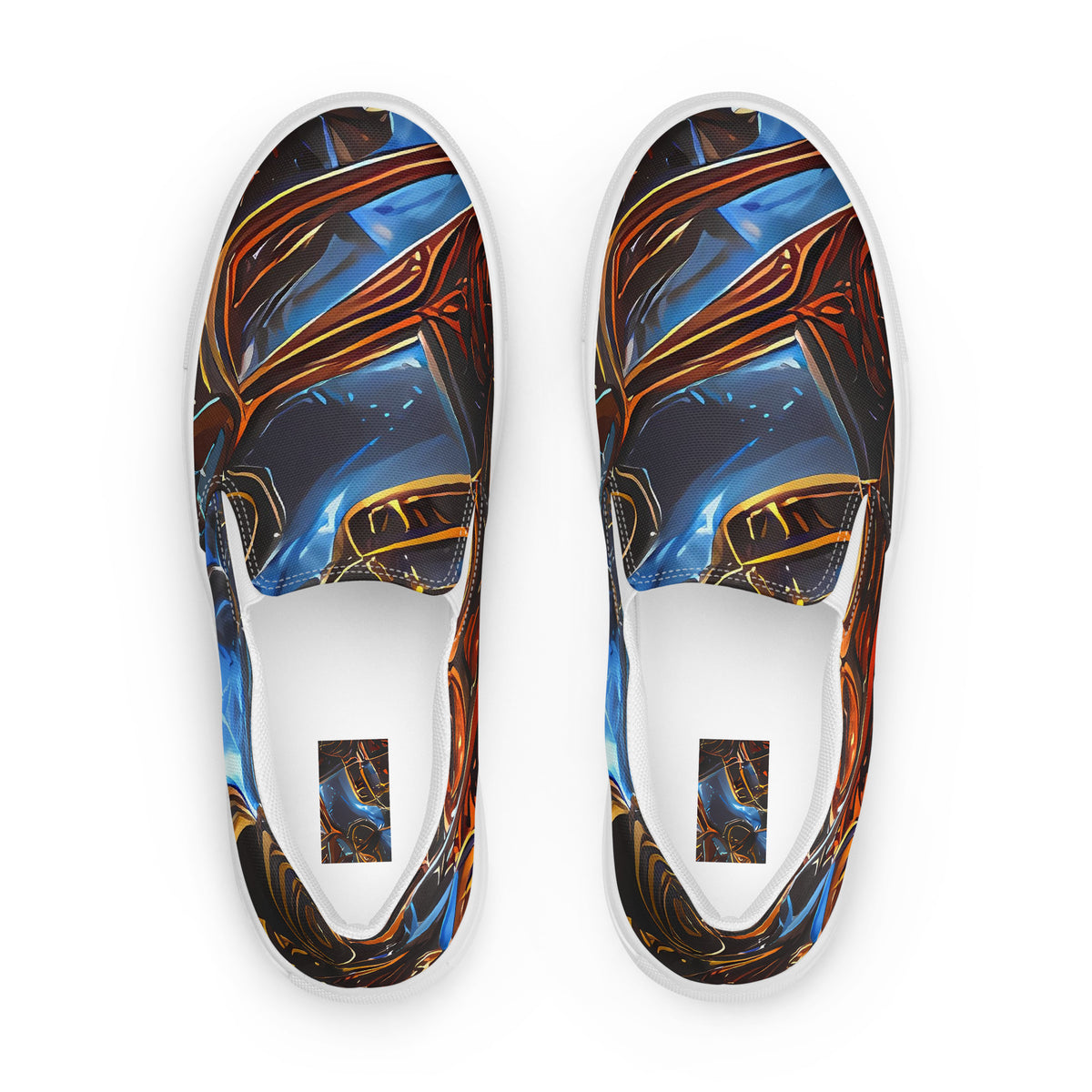 Men's Slip-On Canvas Shoes - Pimenov's Cosmos