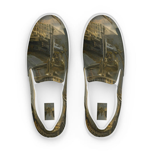 Men's Slip-On Canvas Shoes - Ethereal Armada