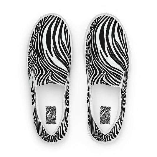 Men's Slip-On Canvas Shoes - Tidal Tangle