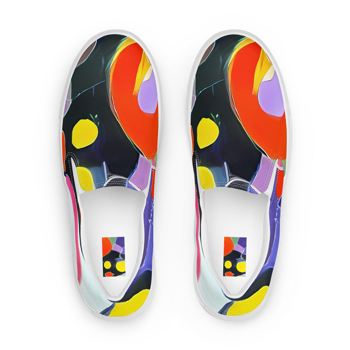 Women's Slip-On Canvas Shoes - Galactic Gala