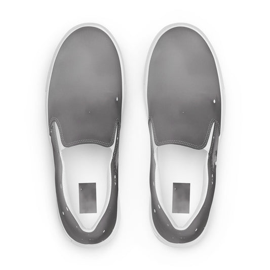 Men's Slip-On Canvas Shoes - Monochrome Dreams