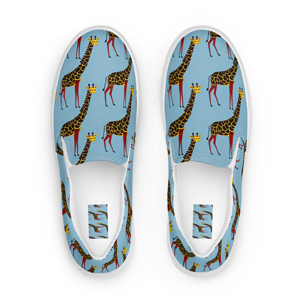 Women's Slip-On Canvas Shoes - Giraffe Groove