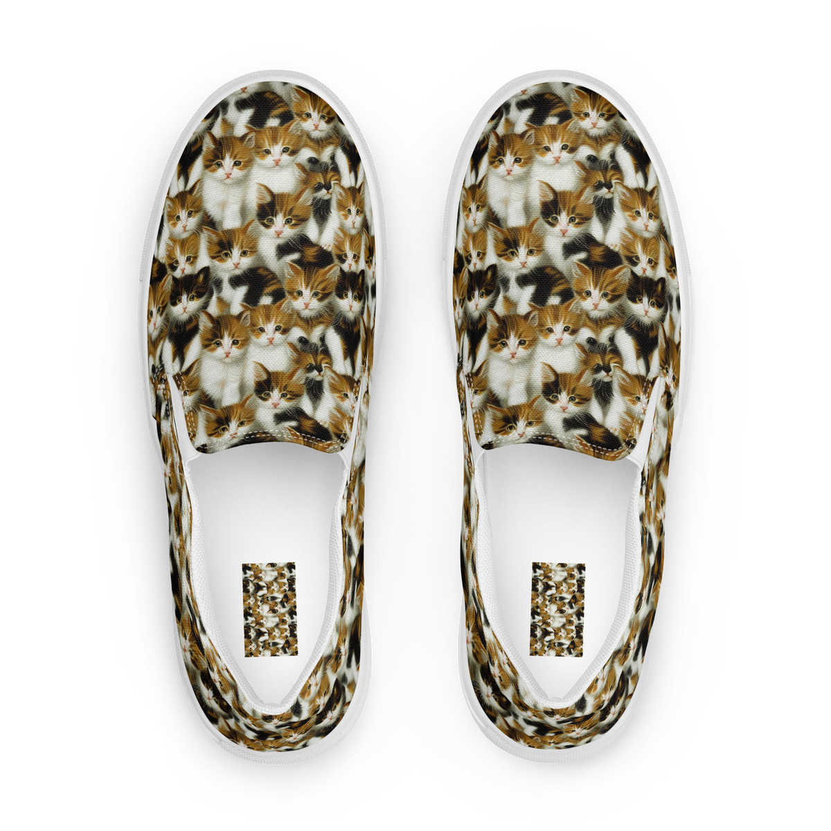 Men's Slip-On Canvas Shoes - Cuddle Chaos