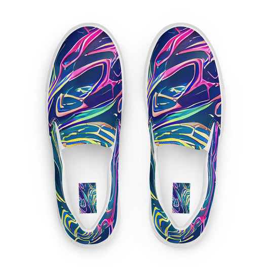 Men's Slip-On Canvas Shoes - Optic Tempest