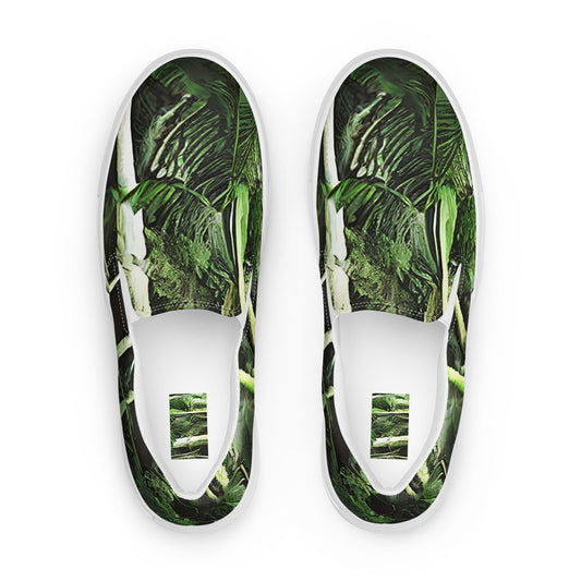 Men's Slip-On Canvas Shoes - Emerald Canopy