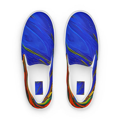Men's Slip-On Canvas Shoes - Hodgkin's Blaze