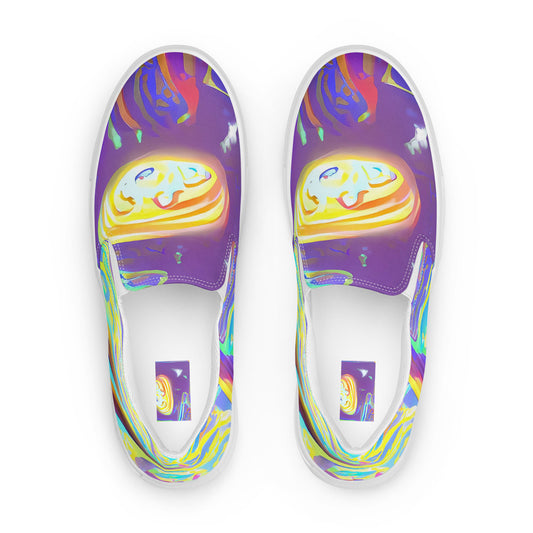 Women's Slip-On Canvas Shoes - Daliesque Drift