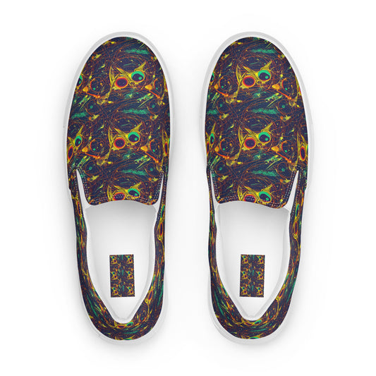 Men's Slip-On Canvas Shoes - Sonic Universe