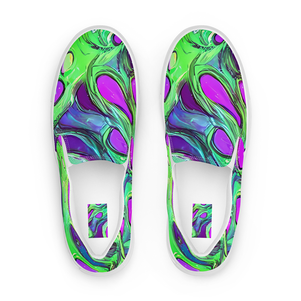 Women's Slip-On Canvas Shoes - Funky Mutation