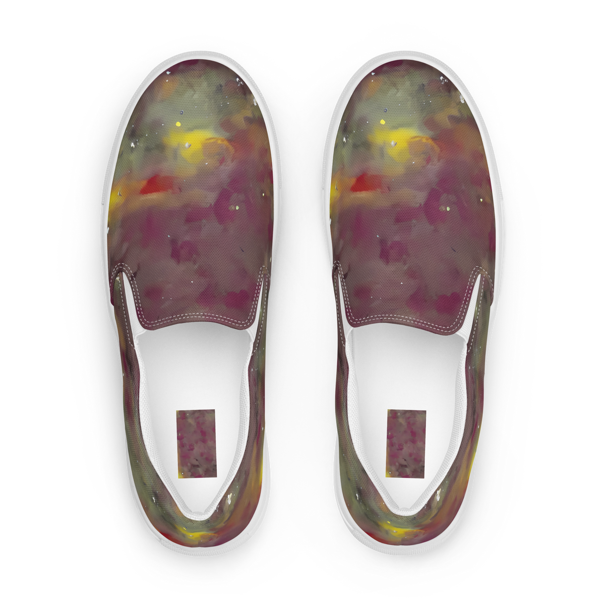 Men's Slip-On Canvas Shoes - Whispers of Autumn