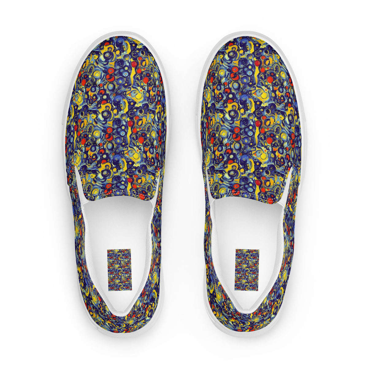 Women's Slip-On Canvas Shoes - Dynamic Doodles