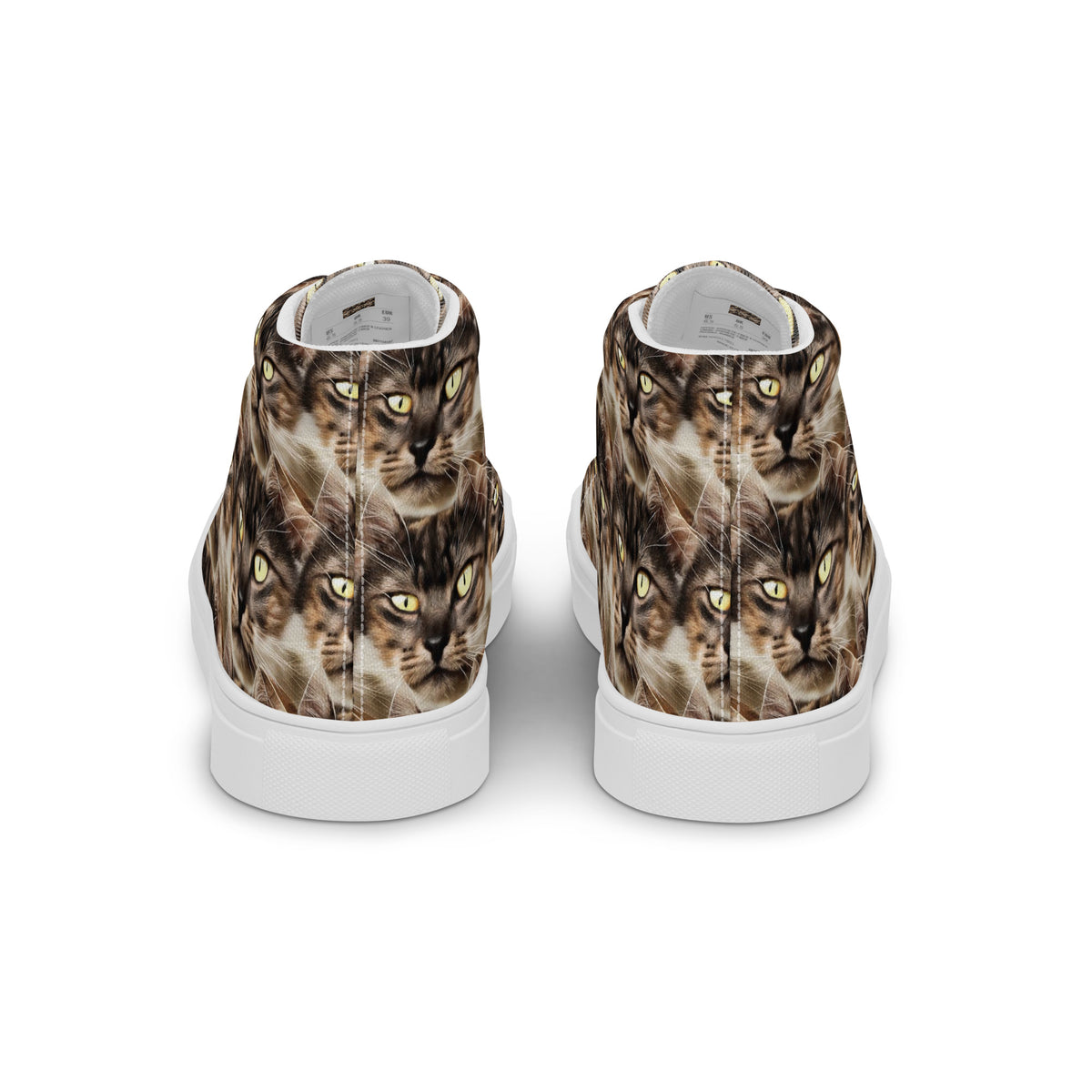 Women's High Top Canvas Shoes - Feline Reverie