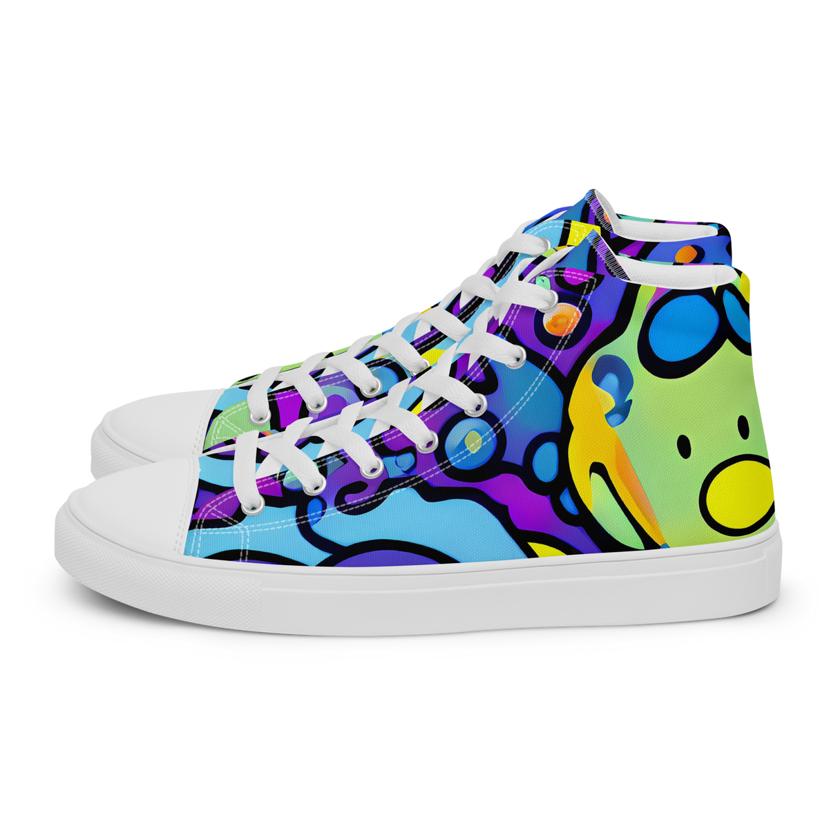 Women's High Top Canvas Shoes - Radiant Lagoon