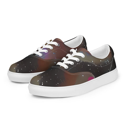 Women's Lace-Up Canvas Shoes - Kohn Confetti