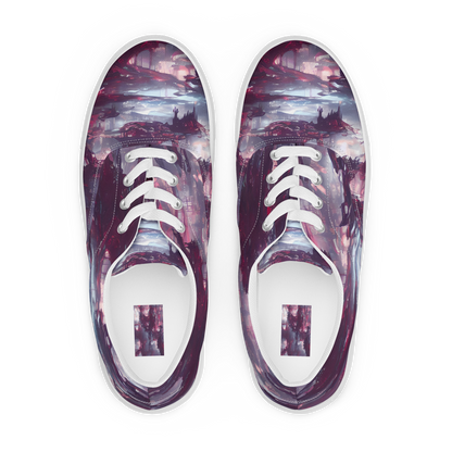 Women's Lace-Up Canvas Shoes - Twilight Fortresses