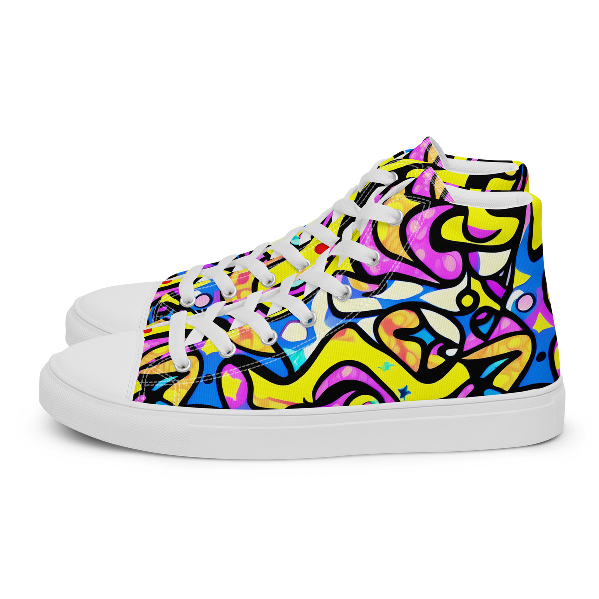 Men's High Top Canvas Shoes - Britto's Odyssey