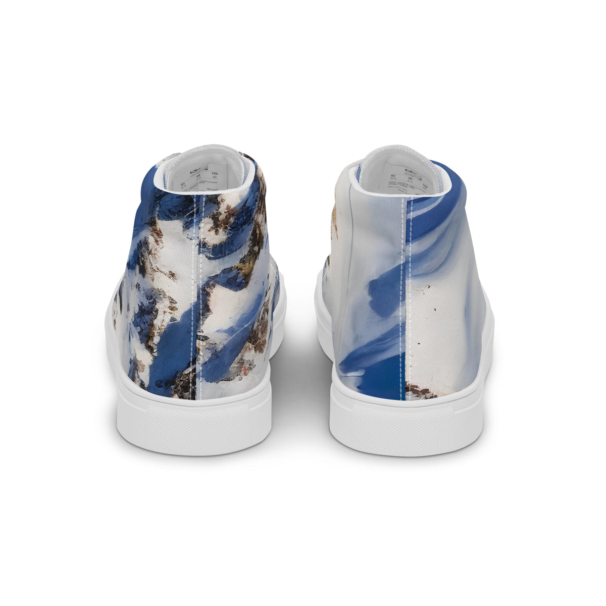 Women's High Top Canvas Shoes - Snowlit Peaks