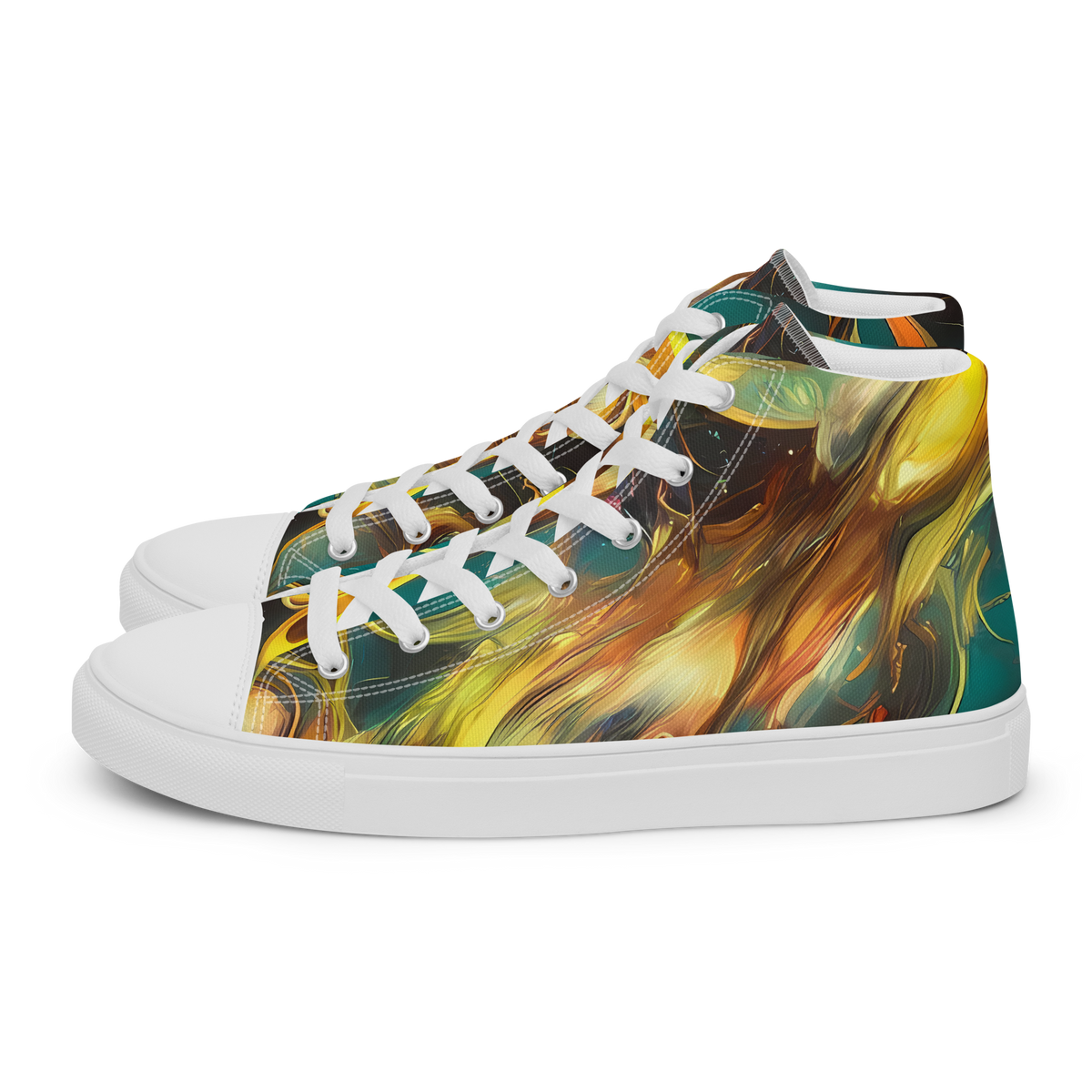 Women's High Top Canvas Shoes - Elegant Whirl