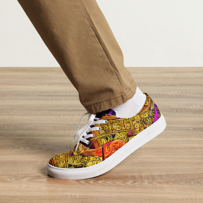Men's Lace-Up Canvas Shoes - Neon Glyphworks