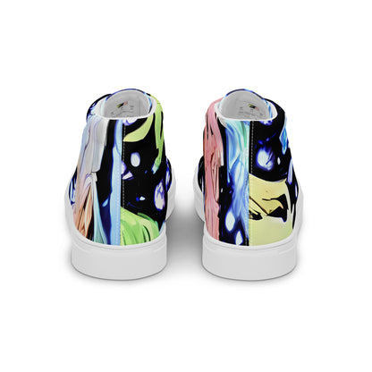 Women's High Top Canvas Shoes - Celestial Serenade