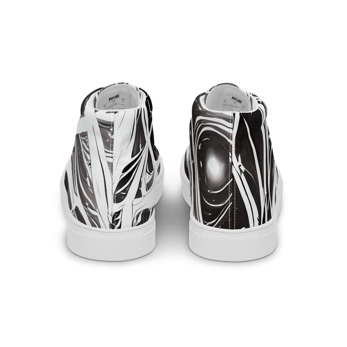 Women's High Top Canvas Shoes - Twilight Vortex