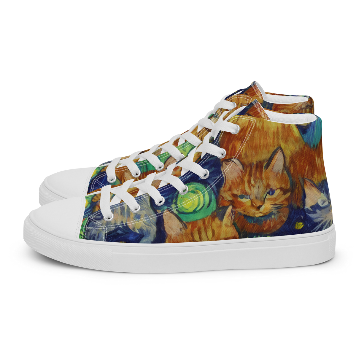 Women's High Top Canvas Shoes - Celestial Claws