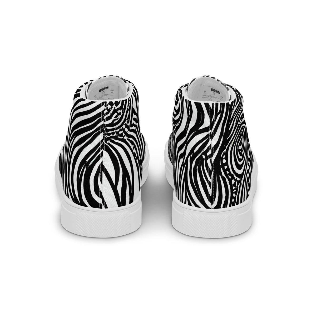 Men's High Top Canvas Shoes - Tidal Tangle