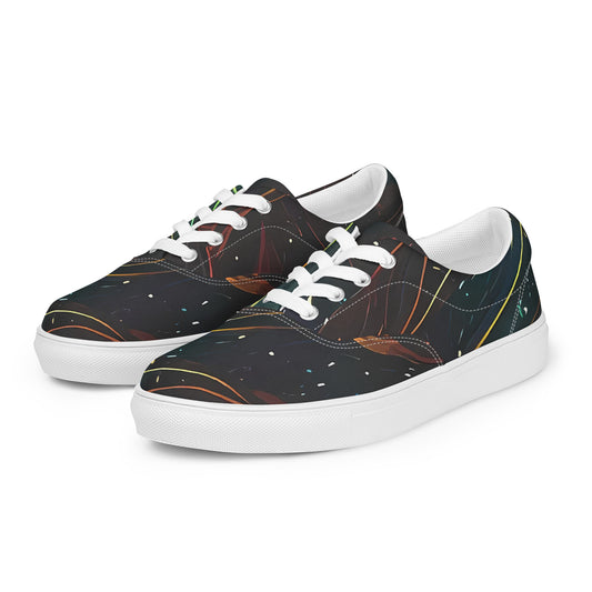 Women's Lace-Up Canvas Shoes - Templesmith Twirl