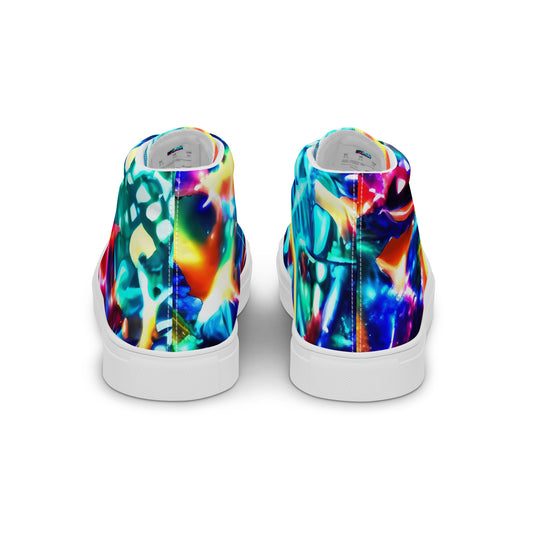 Women's High Top Canvas Shoes - Fynesian Galaxy