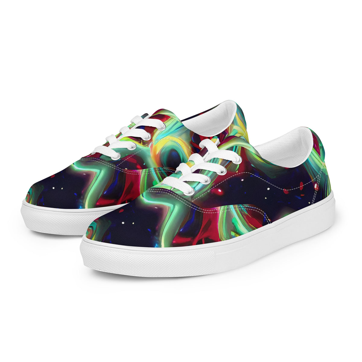 Women's Lace-Up Canvas Shoes - Chimeric Currents