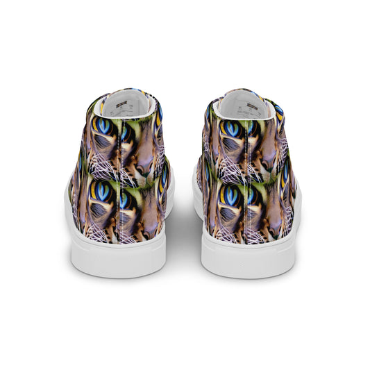 Men's High Top Canvas Shoes - Eye of the Wild