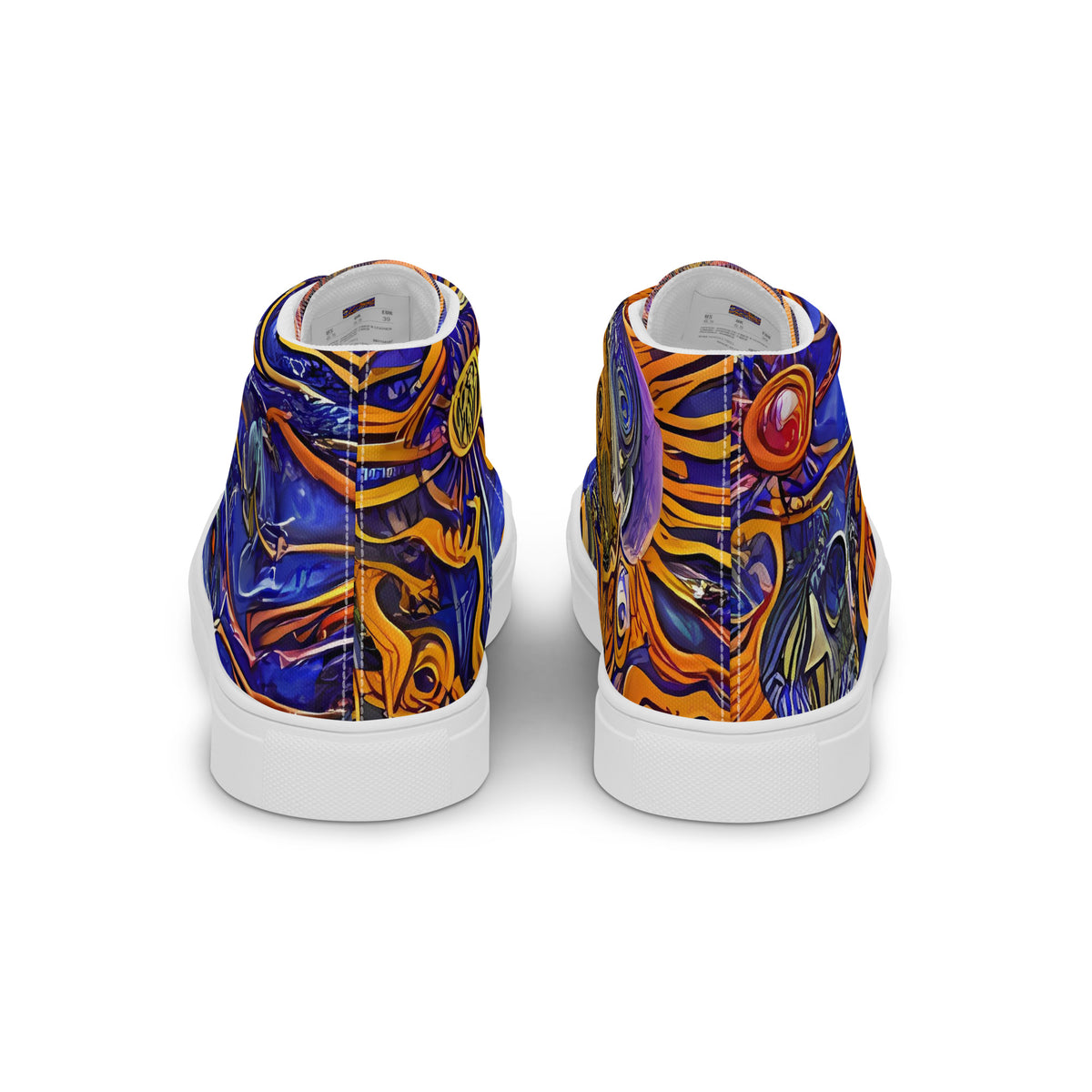 Women's High Top Canvas Shoes - Mantegna Swirl