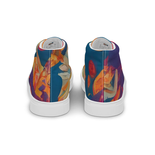 Men's High Top Canvas Shoes - Dreamtime Dance