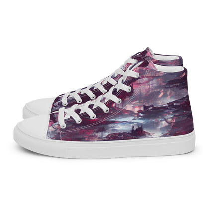Women's High Top Canvas Shoes - Twilight Fortresses