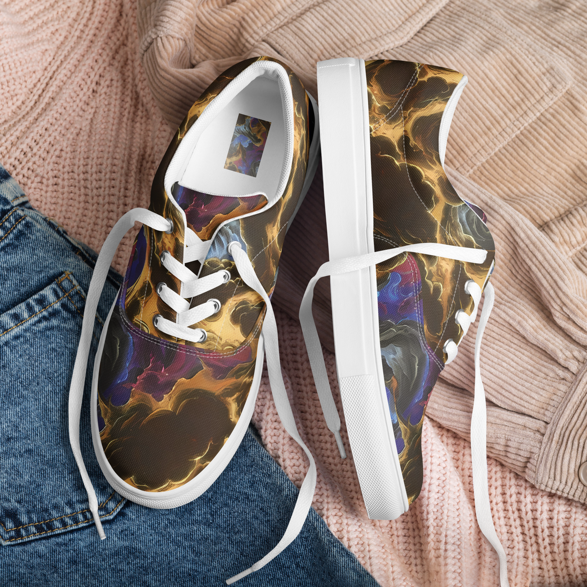 Women's Lace-Up Canvas Shoes - Vortex Virtue