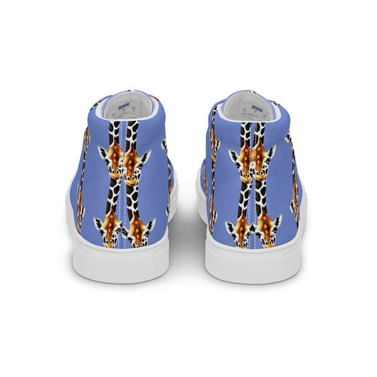 Men's High Top Canvas Shoes - Giraffe Glow