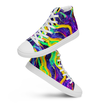 Men's High Top Canvas Shoes - Jackson Swirl