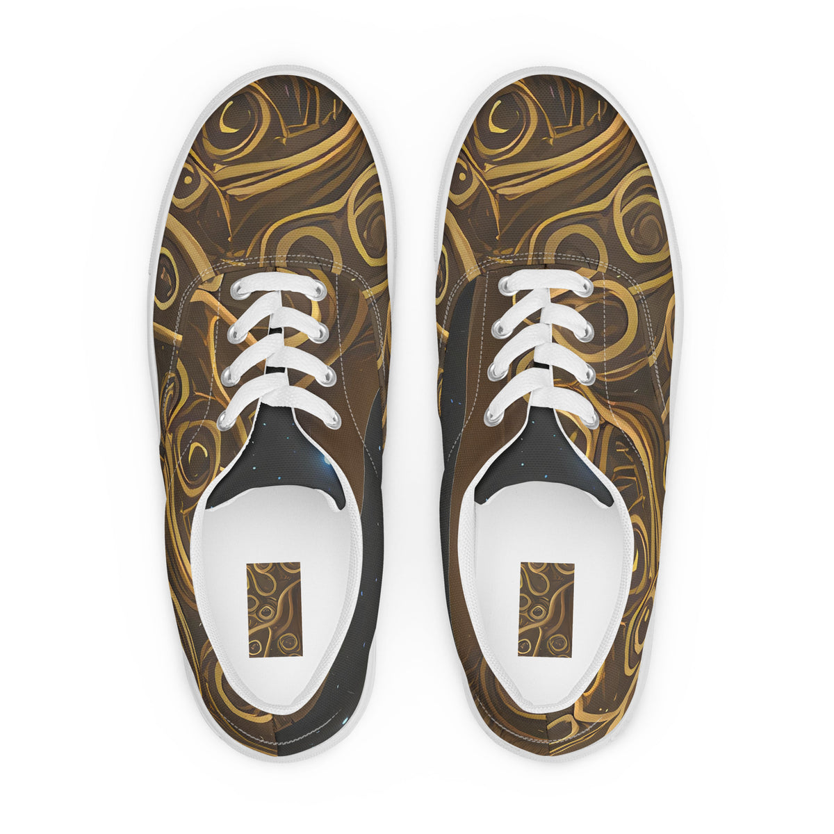Men's Lace-Up Canvas Shoes - Ethereal Coils