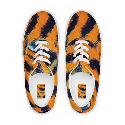 Men's Lace-Up Canvas Shoes - Tiger's Dream